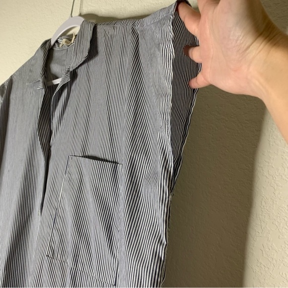 SBJ Austin Womens 100% cotton stripe button front midi dress OS - Picture 3 of 10